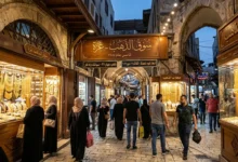 صورة لسوق الذهب بمدينة غزة ai