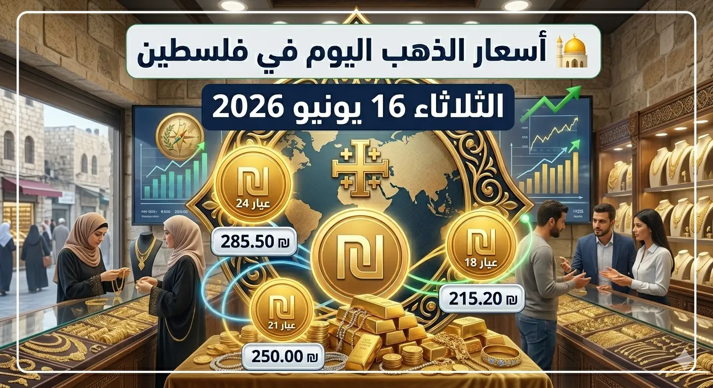 أسعار الذهب اليوم في فلسطين