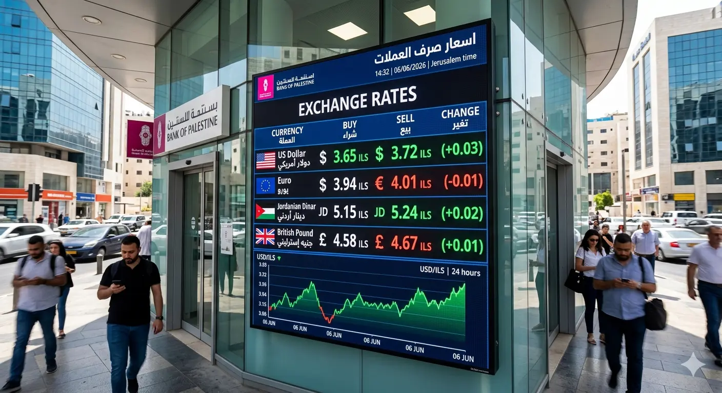 أسعار العملات اليوم مقابل الشيكل
