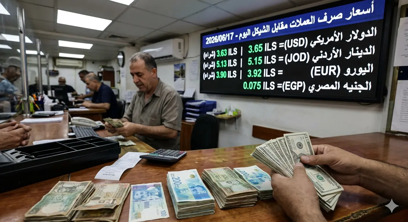 أسعار العملات مقابل الشيكل اليوم