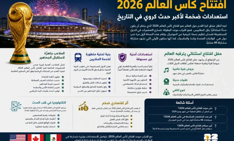 افتتاح كأس العالم 2026
