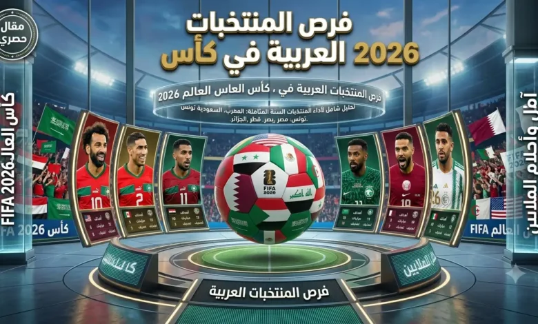 الدول العربية المشاركة في كأس العالم 2026
