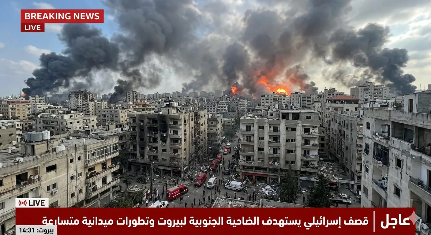 قصف الضاحية الجنوبية لبيروت