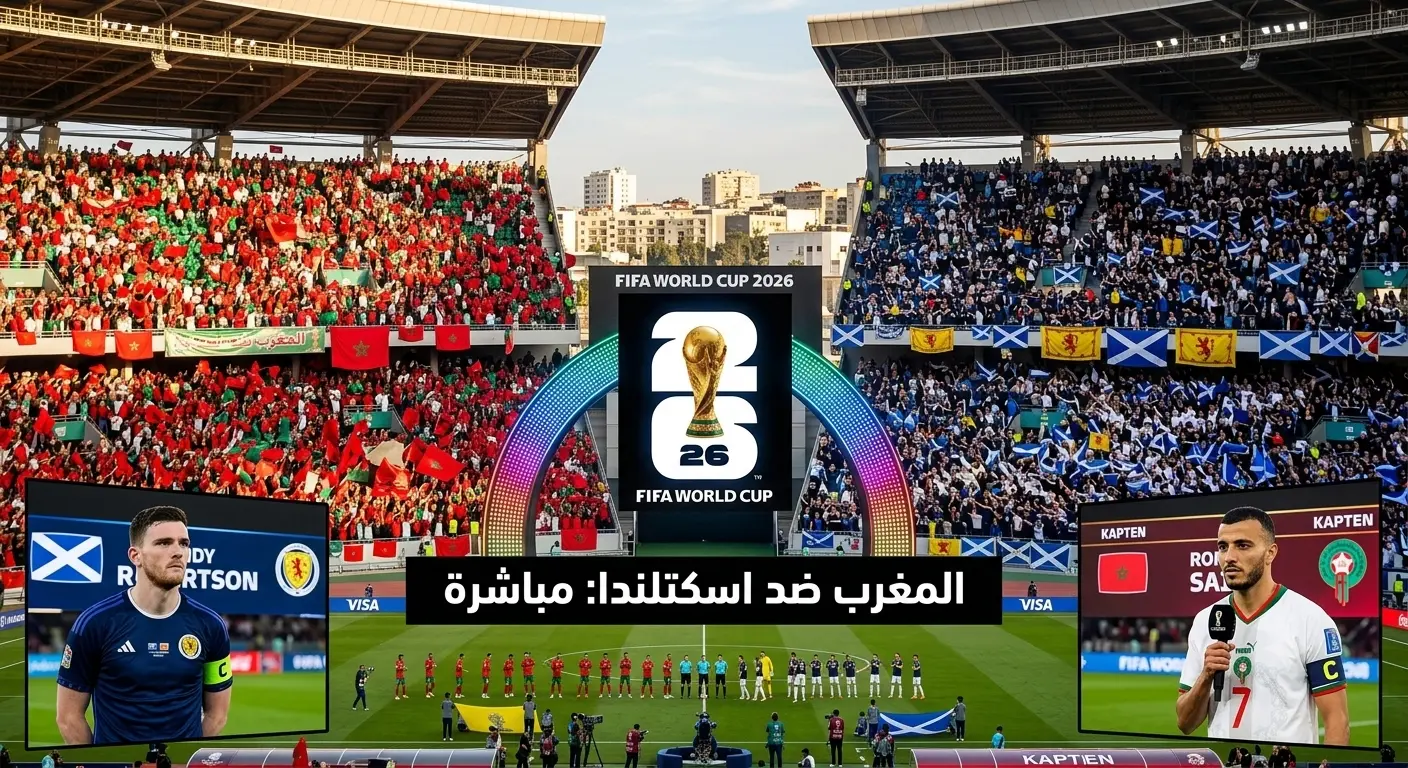 مباراه المغرب واسكتلندا مباشر