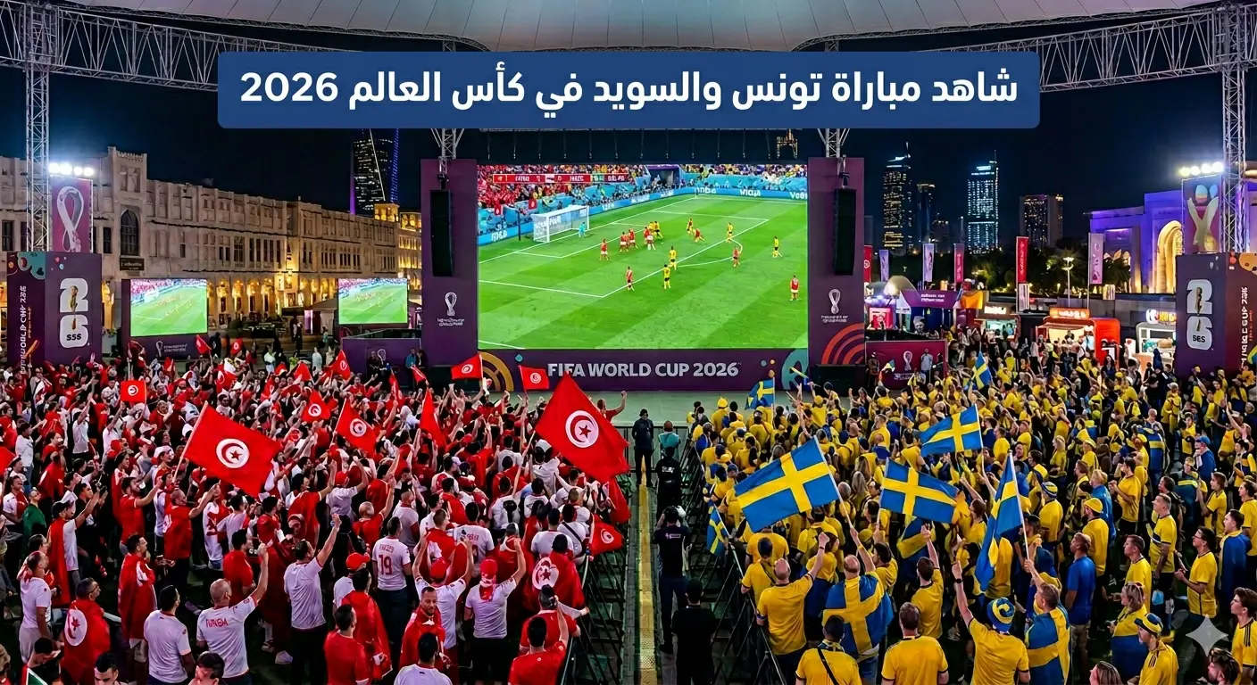 مشاهدة مباراة تونس والسويد في كأس العالم 2026